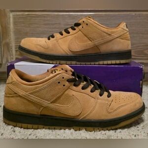 Size 12 Mens - Nike Dunk Pro SB Low Wheat Mocha - BQ6817-204
